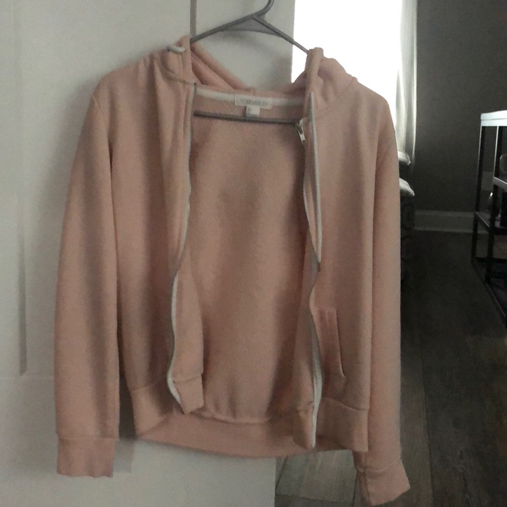 Light pink zip up jacket